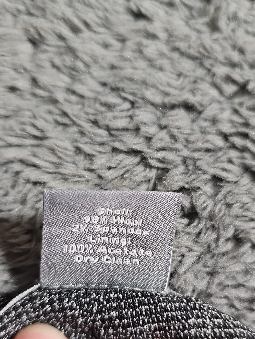 Ann Taylor 98% Wool Gray Plaid Glen Check Wide Leg Tailored Trousers Pants 10 - Picture 11 of 11